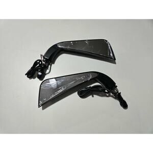 Universal Motorcycle Mirrors w/integrated running light & turn signal New In Box